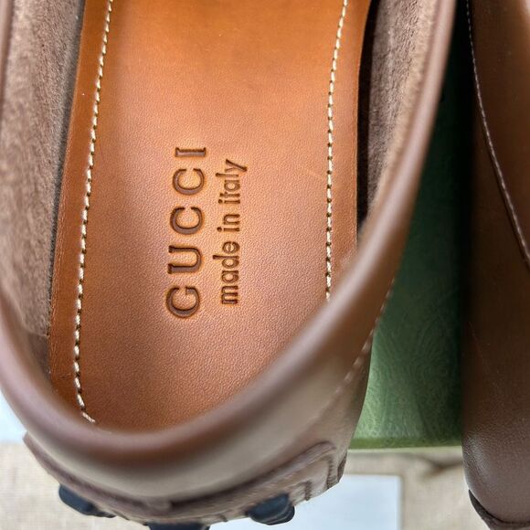 Men's Gucci Ayrton interlocking G loafers size 10.5 made in Italy - Picture 9 of 10